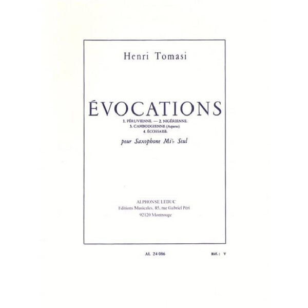 Évocations . pour saxophone