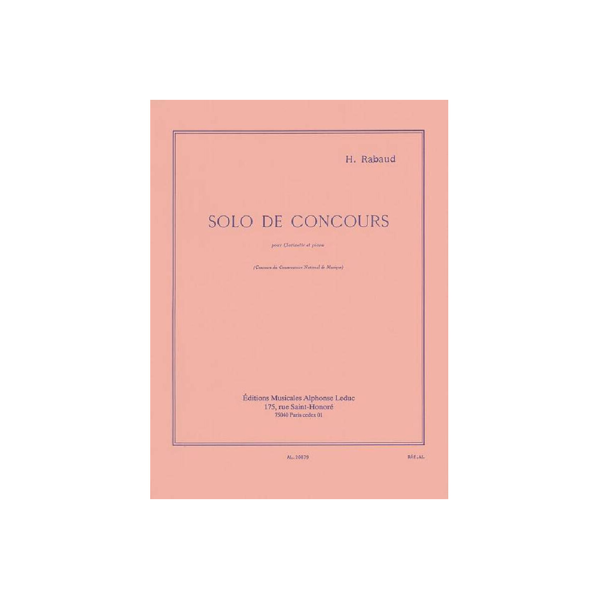 Solo de concours op.10 pour box