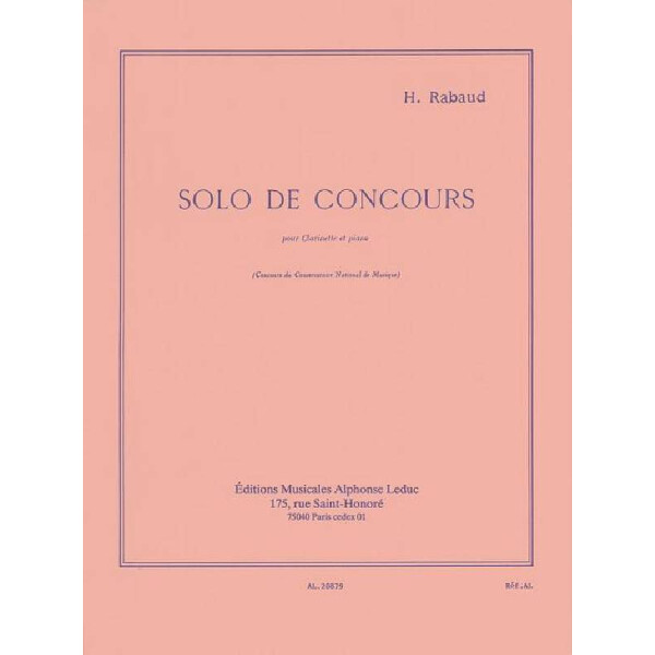 Solo de concours op.10 pour