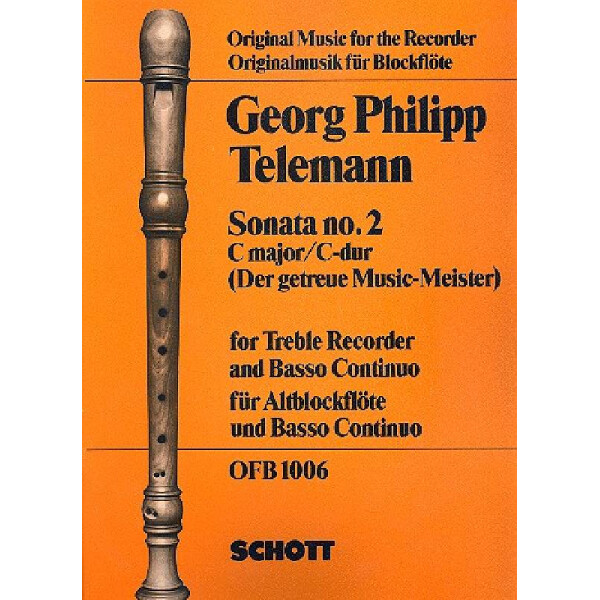 Sonate C-Dur Nr.2 für Altblockflöte