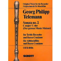 Sonate C-Dur Nr.2 für Altblockflöte