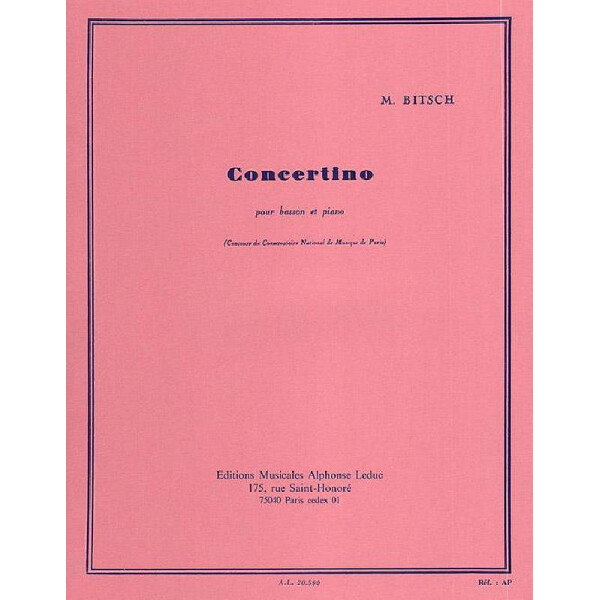 Concertino pour basson et piano