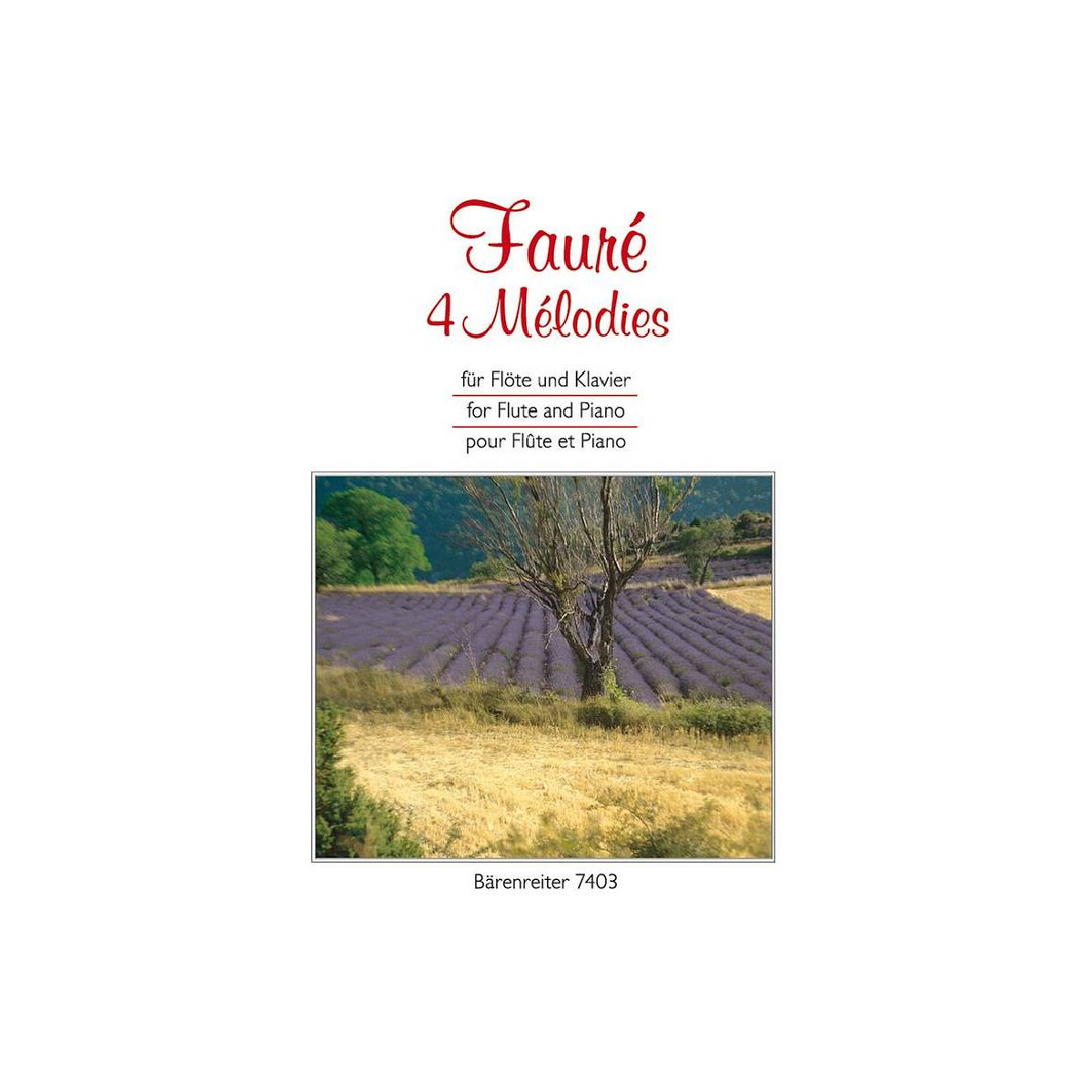 4 mélodies für Flöte und Klavier