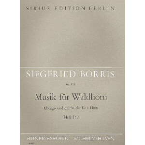 Musik f&uuml;r Waldhorn op.109 Band 1 Teil 2