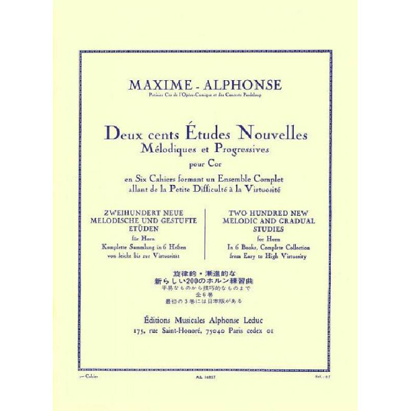 200 études nouvelles vol.1