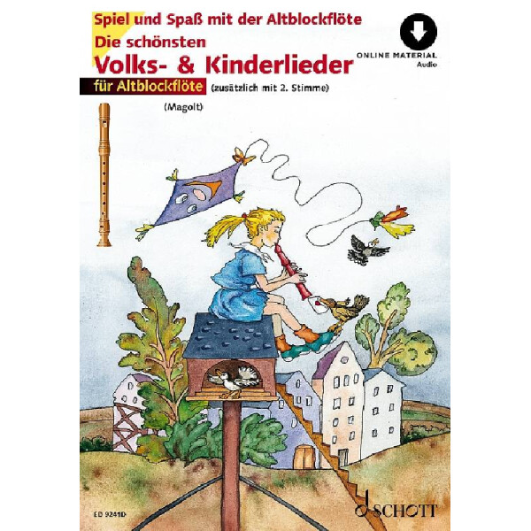 Die schönsten Volks- und Kinderlieder (+Online Audio)