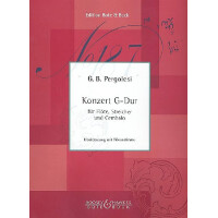 Konzert G-Dur für Flöte, Streicher und Cembalo