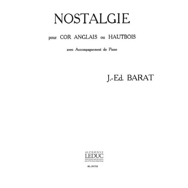 Nostalgie pour cor Anglais ou