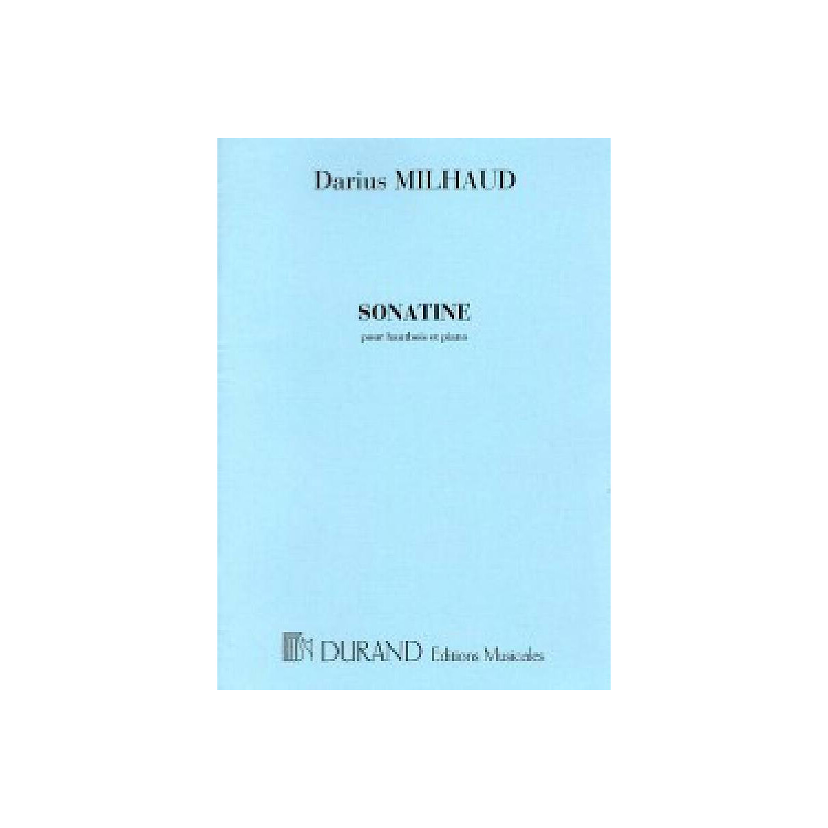 Sonatine pour hautbois et piano box