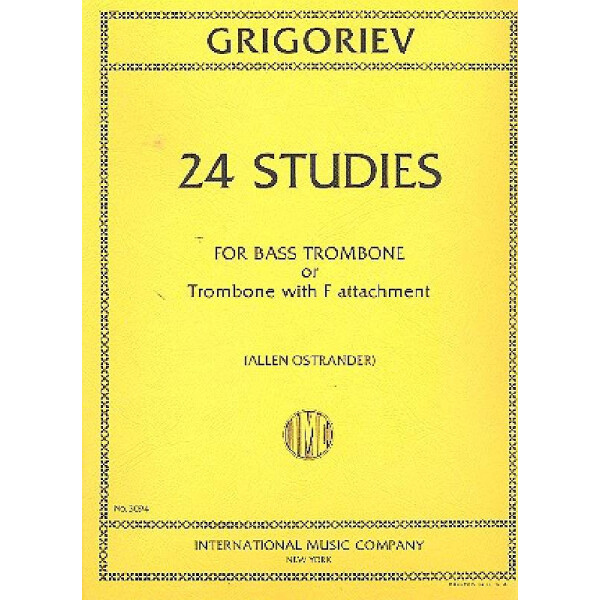 24 Studies for bass trombone or