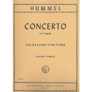 Concerto F major for bassoon