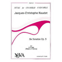 6 Sonaten op.5 für 2 Flöten ohne Baß