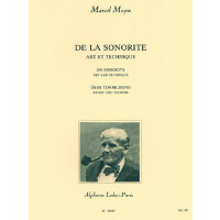 De la sonorité (dt/en/fr)