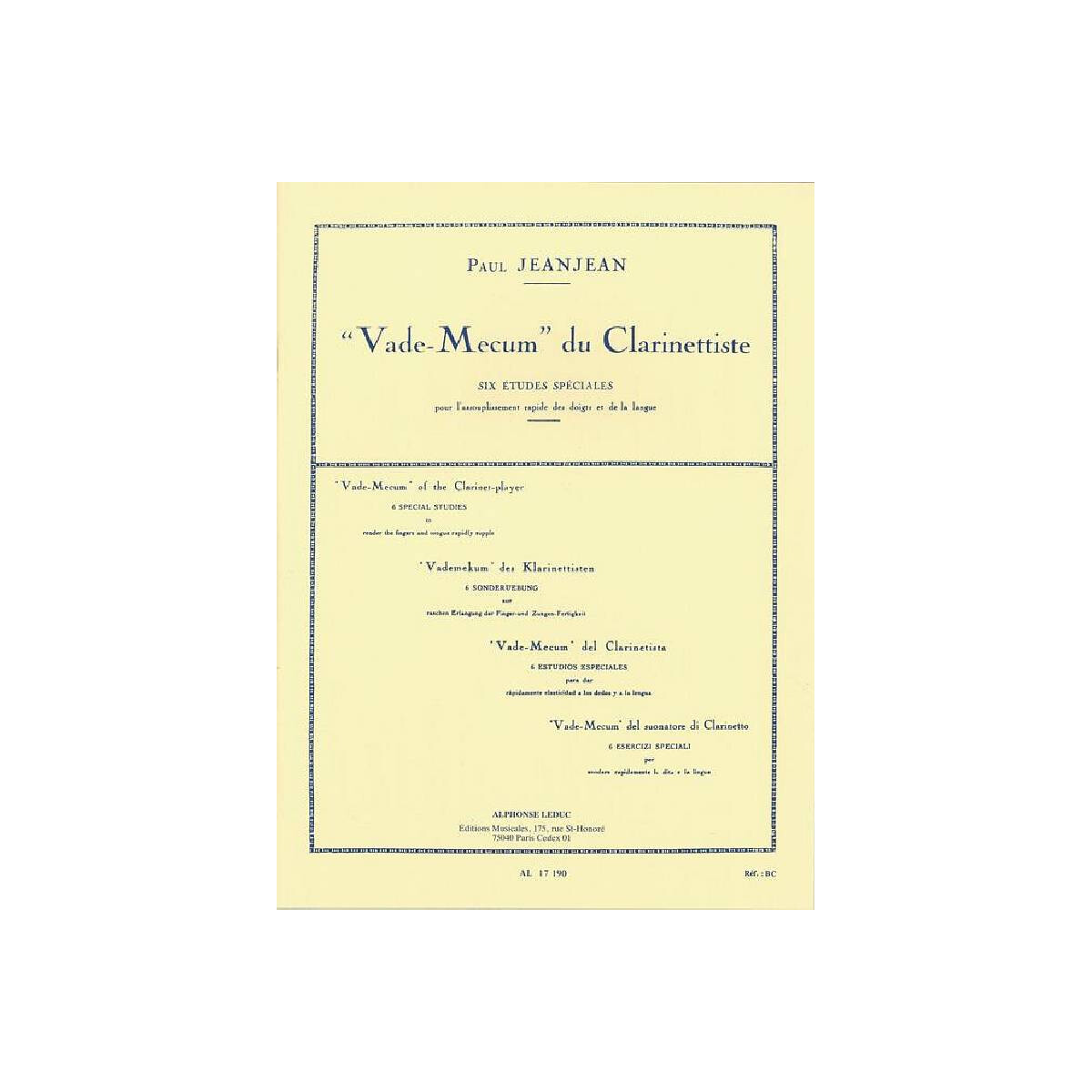 Vademecum du clarinettiste box