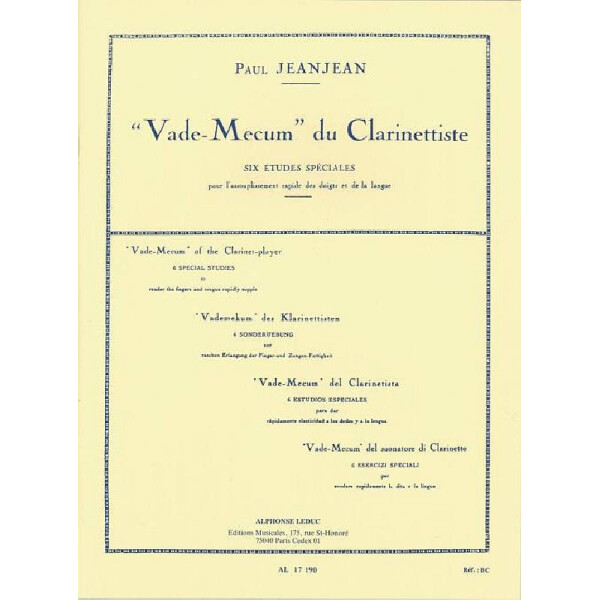 Vademecum du clarinettiste