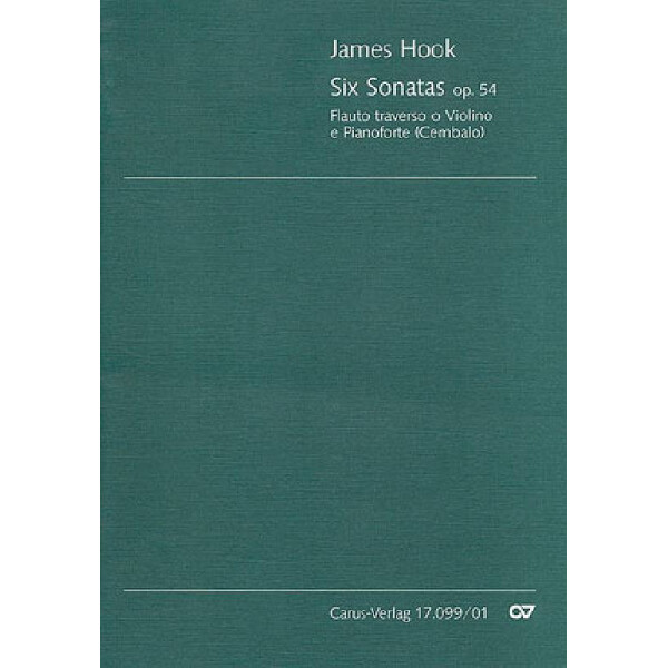 6 Sonaten op.54 für Flöte