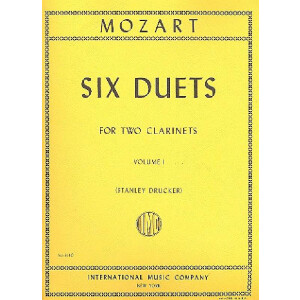 6 Duets vol.1 for 2 clarinets