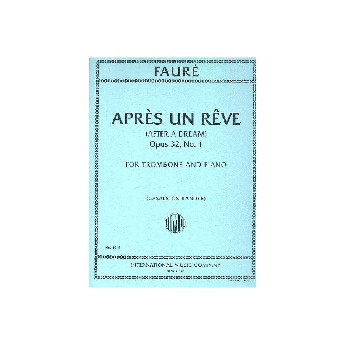 Après un reve op.32,1 for trombone