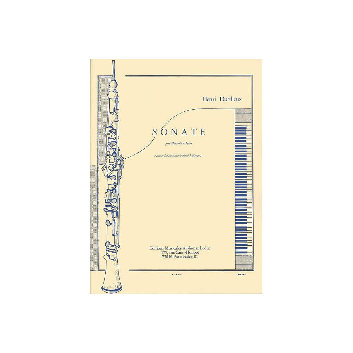 Sonate pour hautbois et piano box