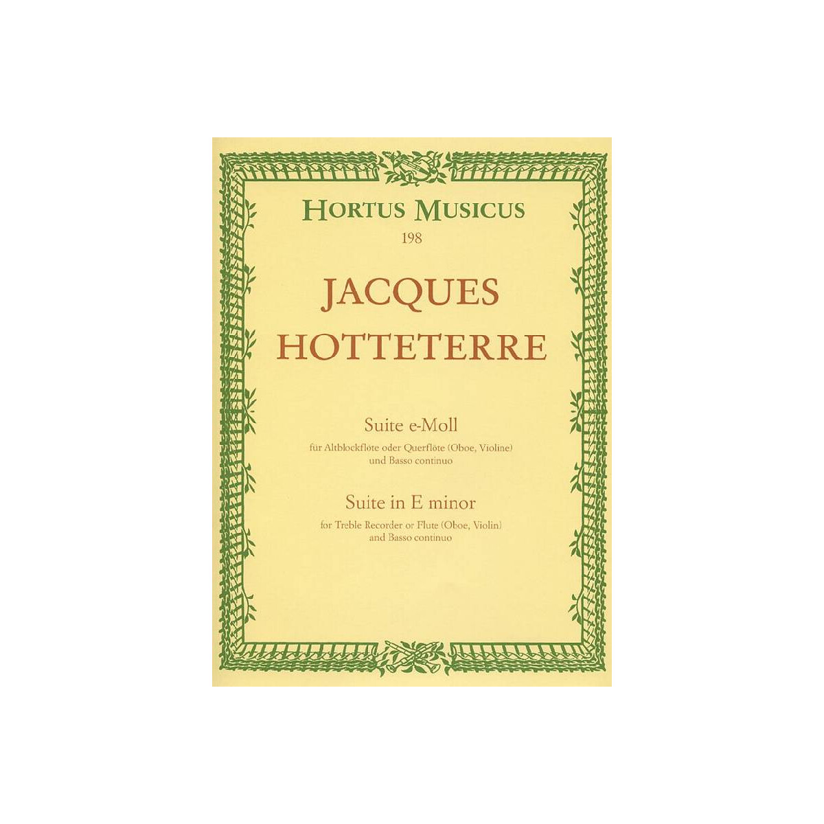 Suite e-Moll für Altblockflöte box