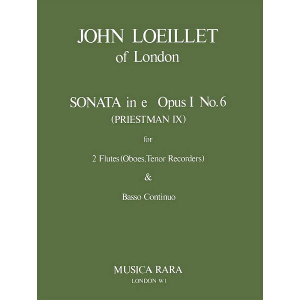 Sonate op.1,6 e-Moll