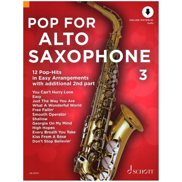 Pop for Alto Saxophone Band 3 (+Online Audio)