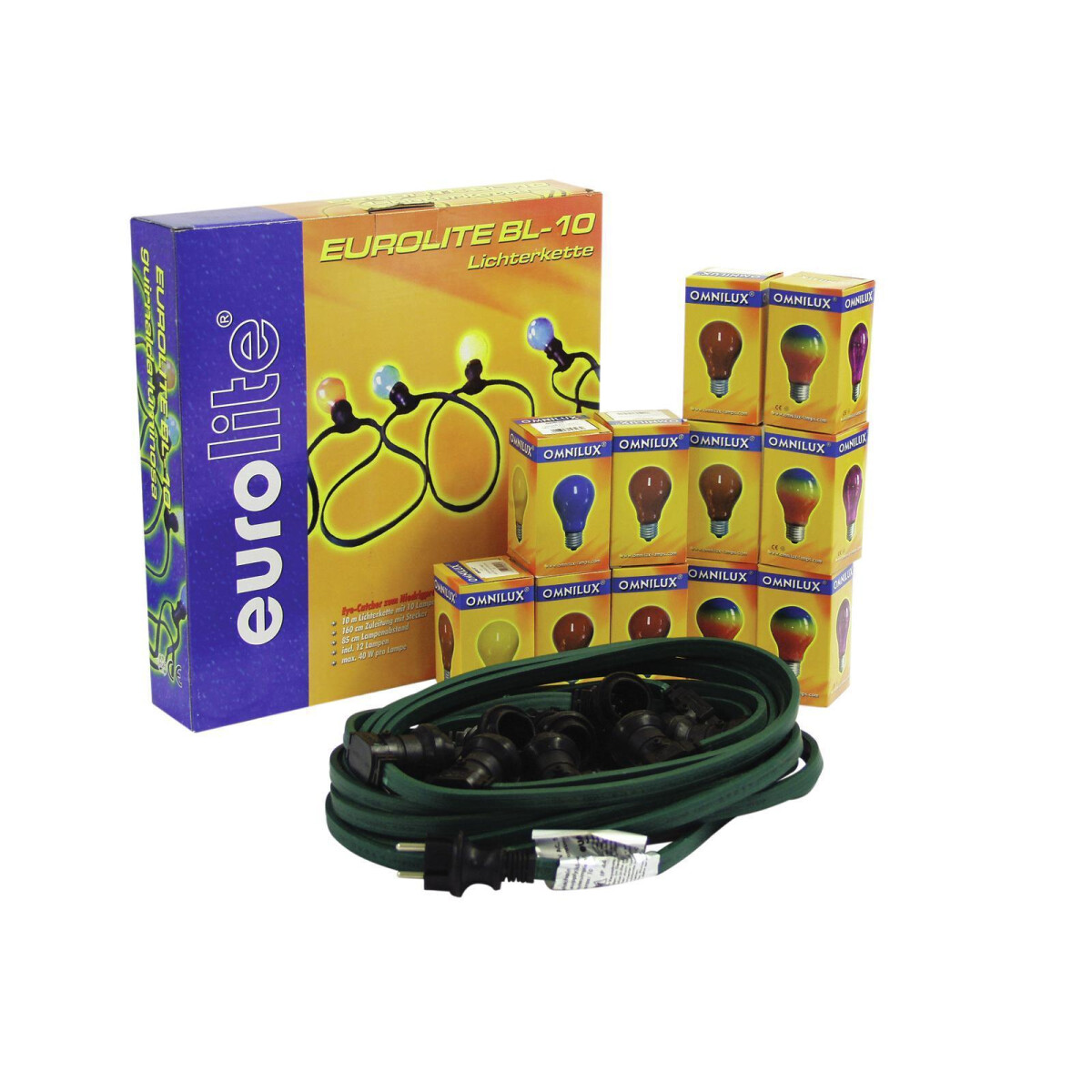 Eurolite BL-10 E-27 fairy lights with 12 x bulbs
