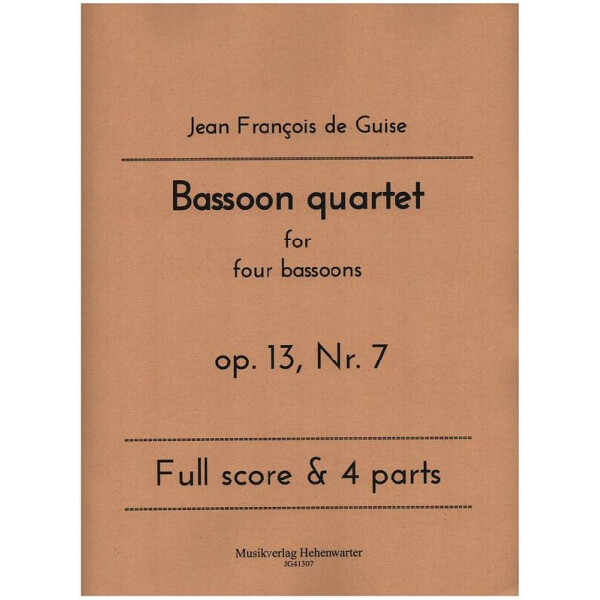 Bassoon quartet op.13 Nr.7