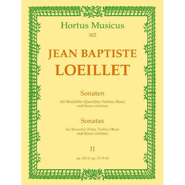 Sonaten für Blockflöte und Bc