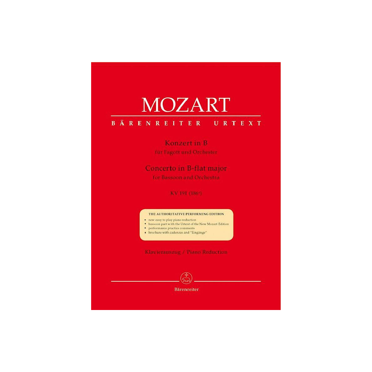 Konzert B-Dur KV191 für box