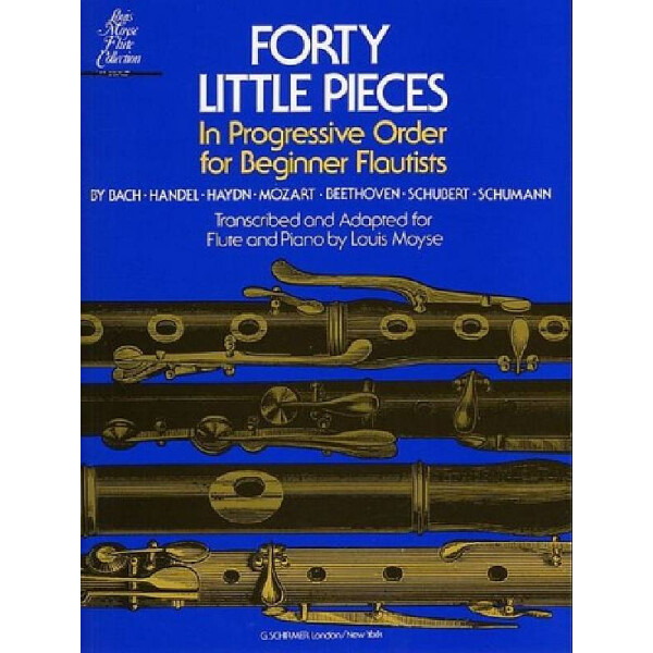 40 little pieces in progressive order for beginning flautists