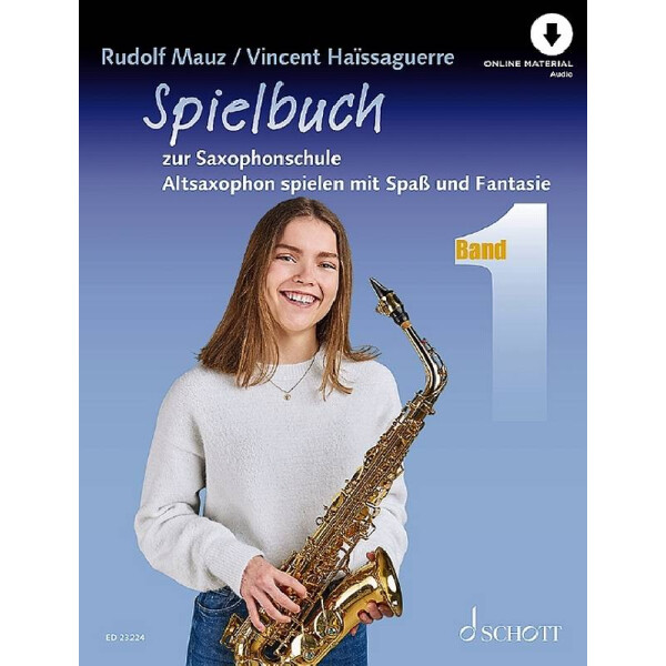 Spielbuch zur Saxophonschule Band 1 (+Online Audio)