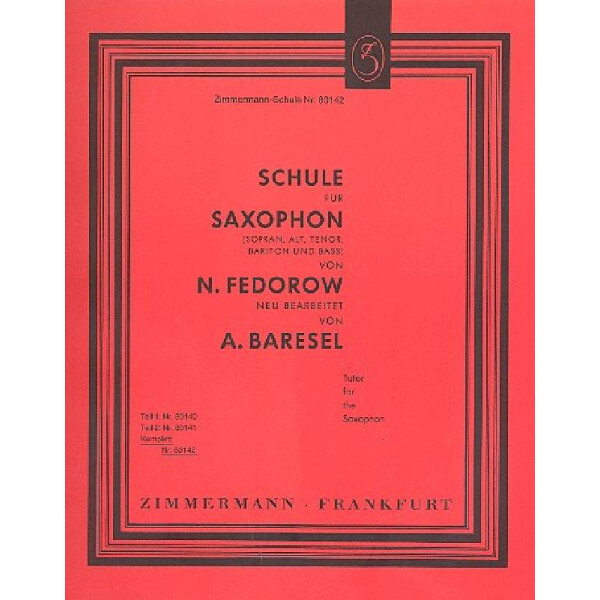 Schule für Saxophon (Sopran,