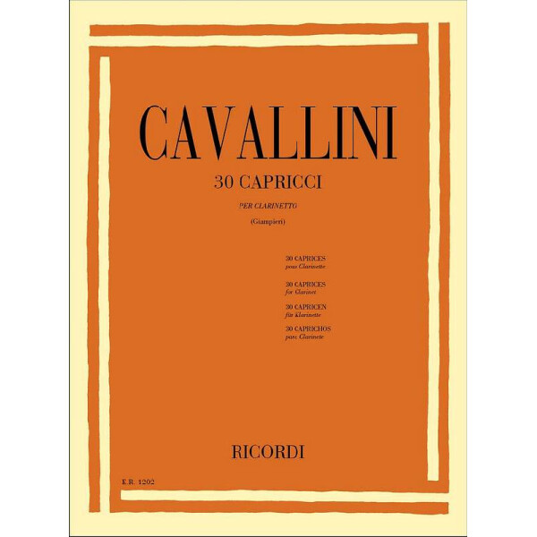 30 capricci per clarinetto