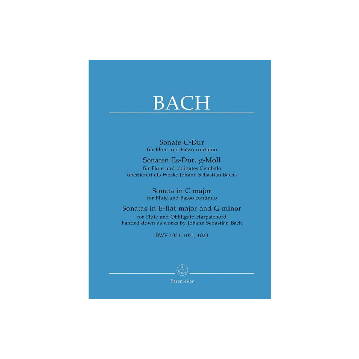 3 Sonaten BWV1033, BWV1031 und box