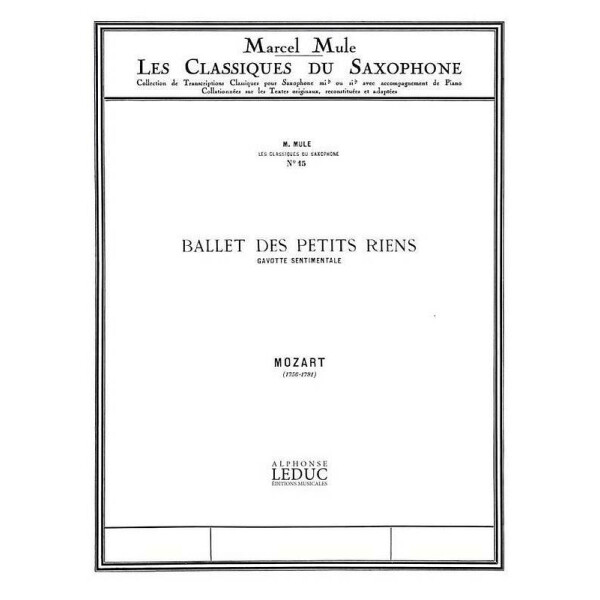 Ballet des petits riens pour