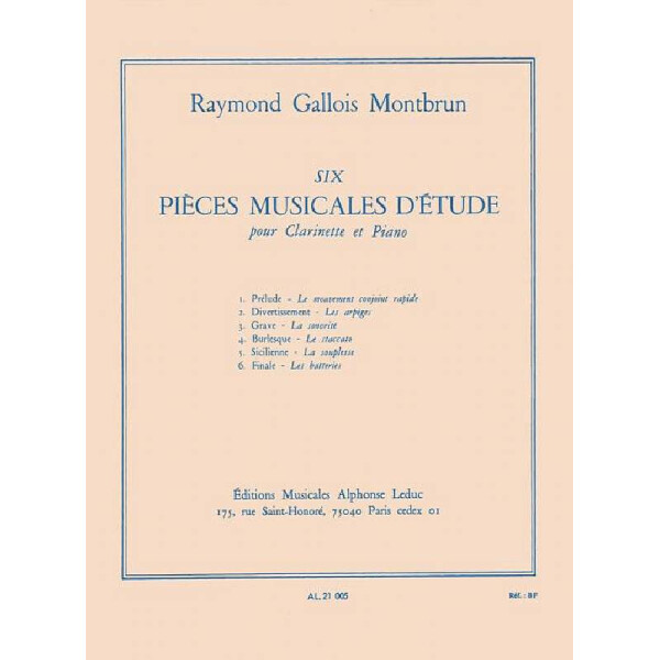 6 pièces musicales détudes