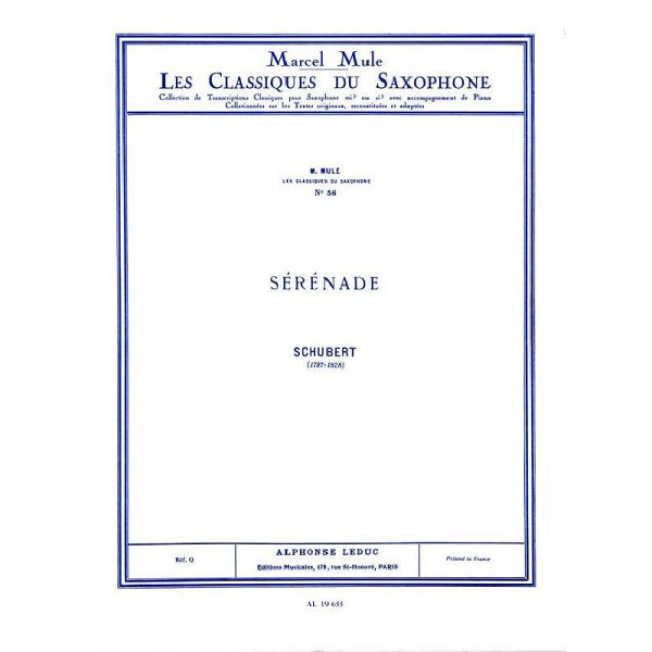 Sérénade pour saxophone
