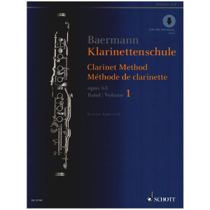 Klarinettenschule op.63 Band 1 (+Online Audio)