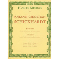 Konzerte Band 1 für 4 Altblockflöten und bc