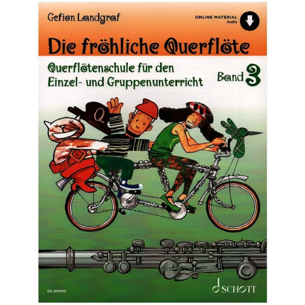 Die fröhliche Querflöte (+Online Audio) : Band 3