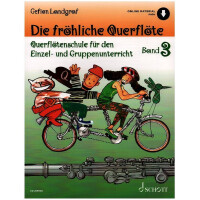 Die fröhliche Querflöte (+Online Audio) : Band 3