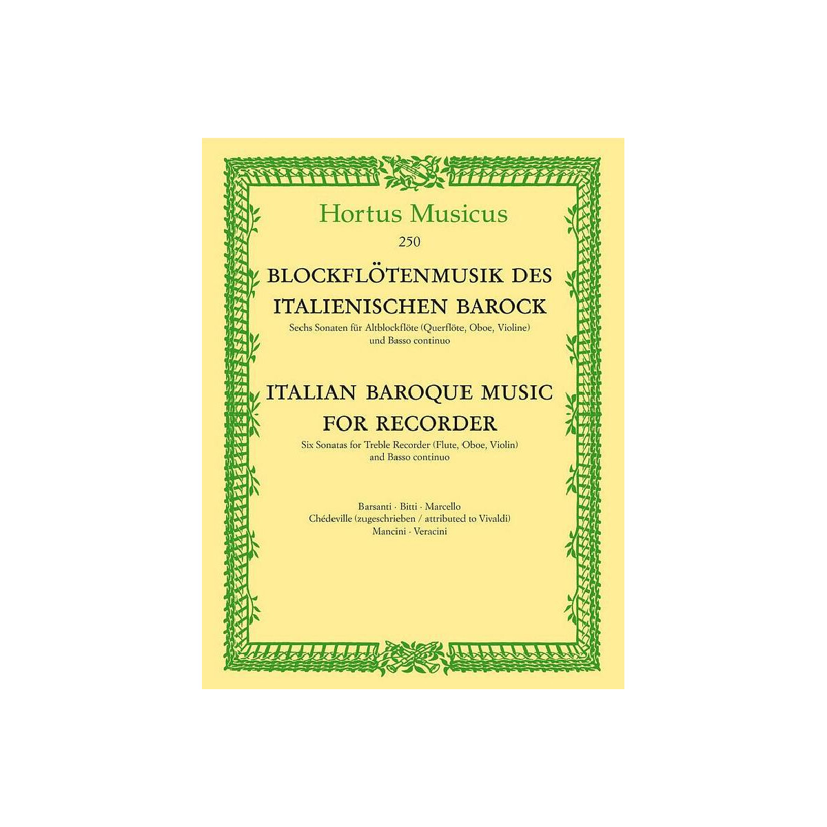 Blockflötenmusik des italienischen box