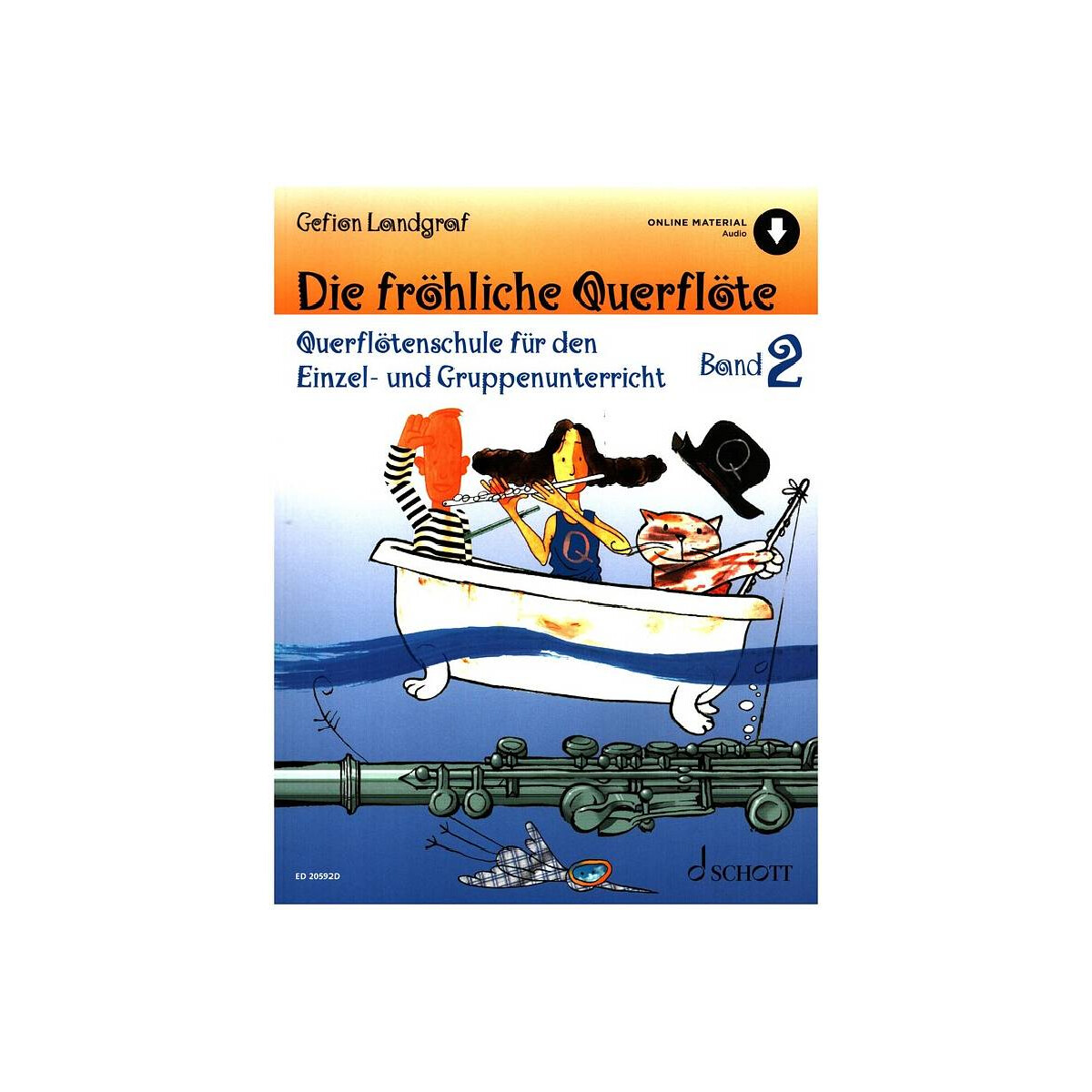 Die fröhliche Querflöte Band 2 (+Online Audio)