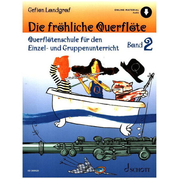Die fröhliche Querflöte Band 2 (+Online Audio)