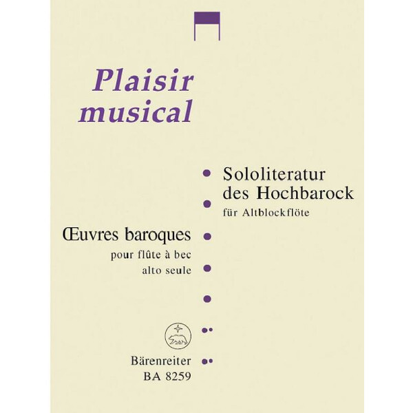 Sololiteratur des Hochbarock