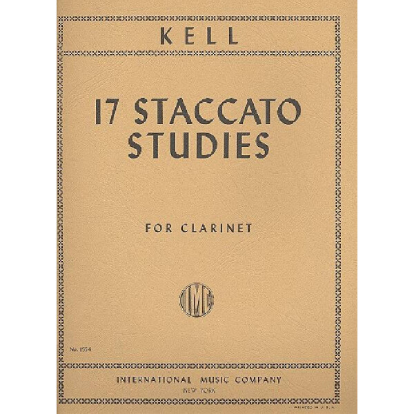 17 Staccato Studies for clarinet