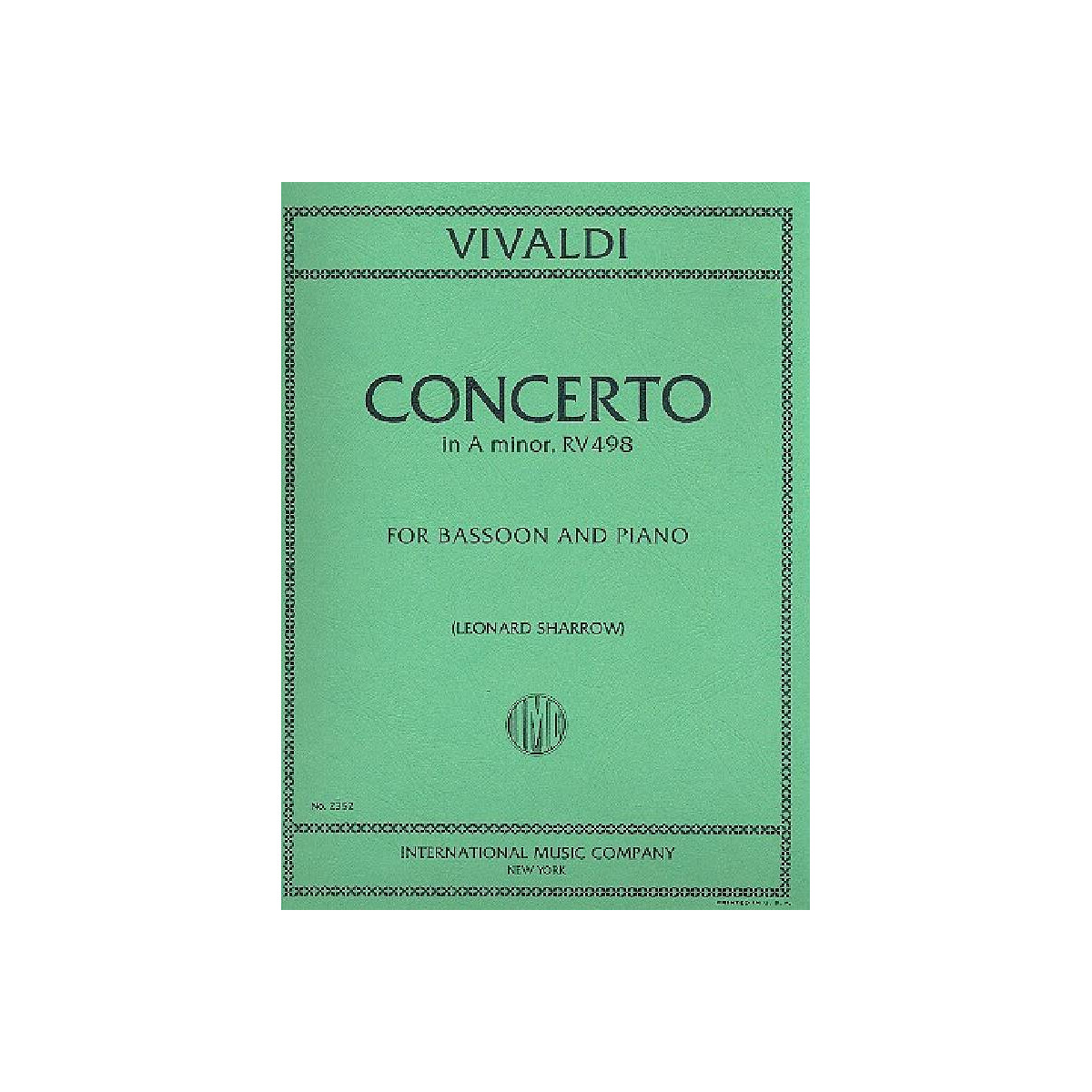 Concerto a minor no.2 for bassoon box