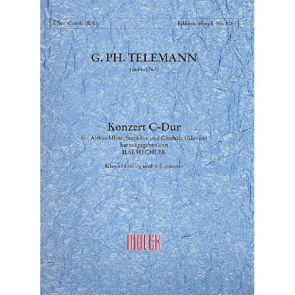 Concerto C-Dur für Altblockflöte