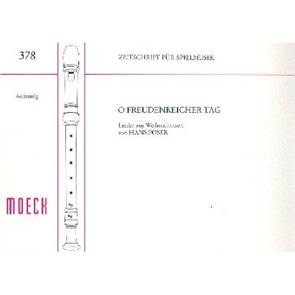 O freudenreicher Tag Lieder zur